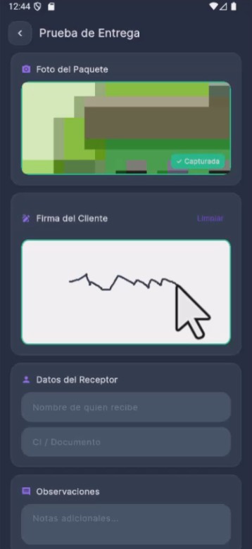 Prueba de entrega